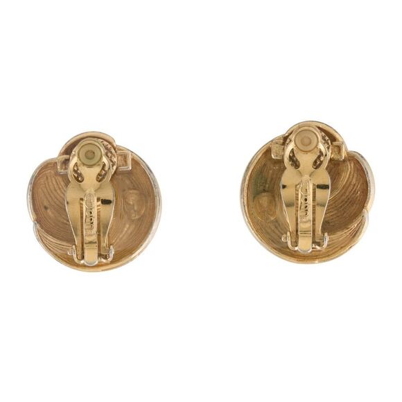 St. John Vintage Gold Knot Clip-on Earrings - Picture 3 of 5